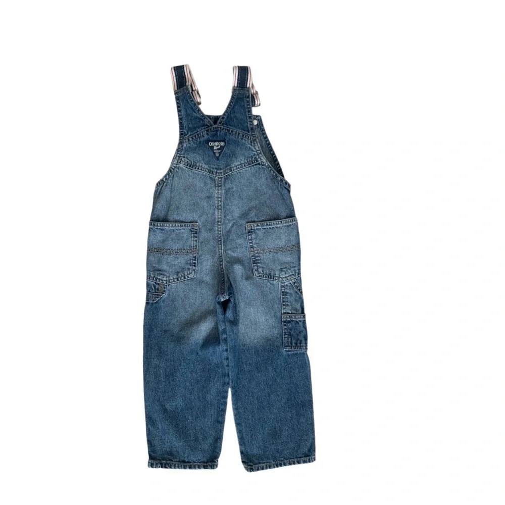OSHKOSH B’gosh Boys Denim Cotton Overall Sz 3T